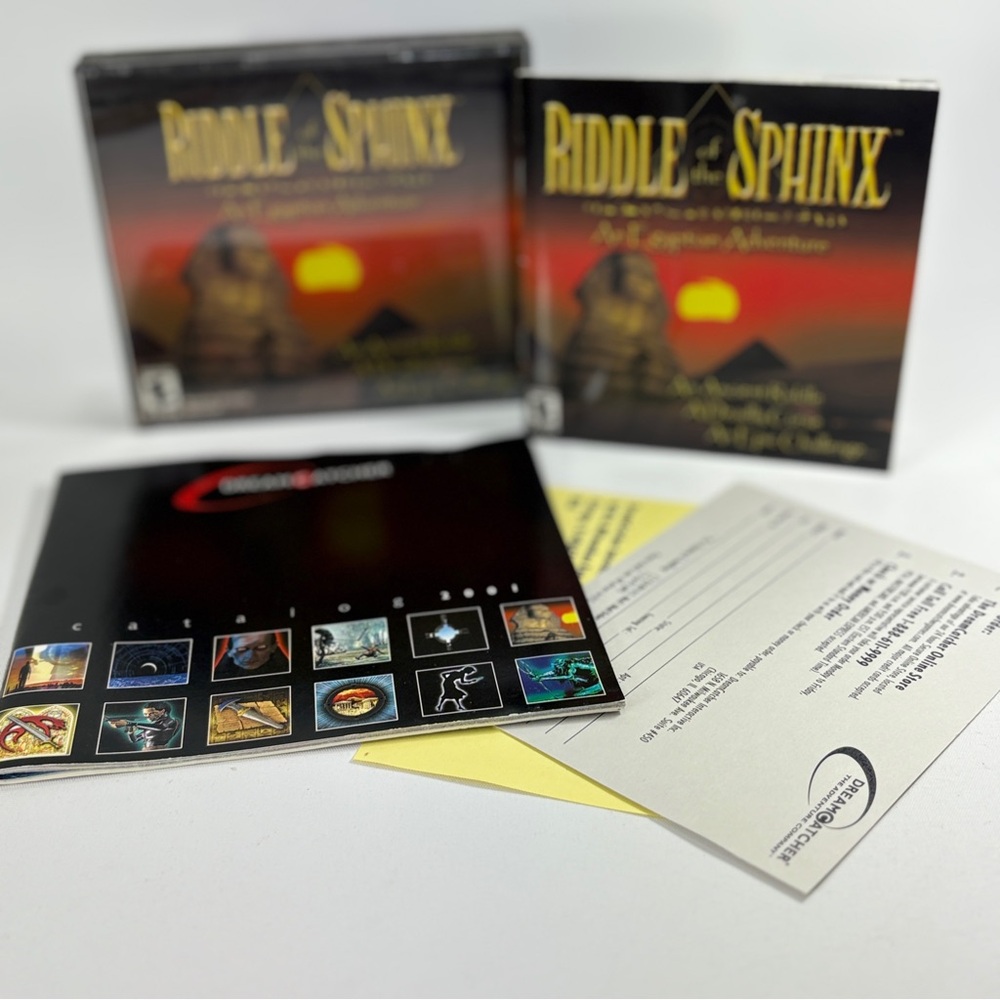 Riddle of the Sphinx: An Egyptian Adventure Big Box (2000 PC CD-ROM) CIB